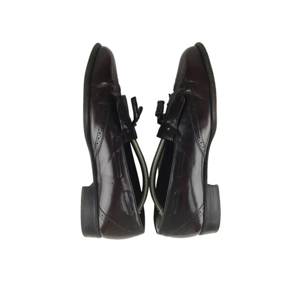 Johnston & Murphy Mens Brown‎ Leather Tassel Wingtip Slip On Loafer US 8.5 M - Picture 6 of 9